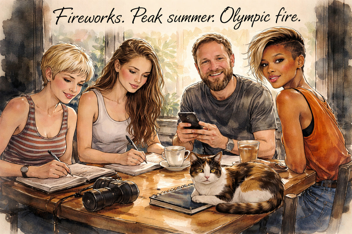 What are the top 3 things the world will be preoccupied with during July?