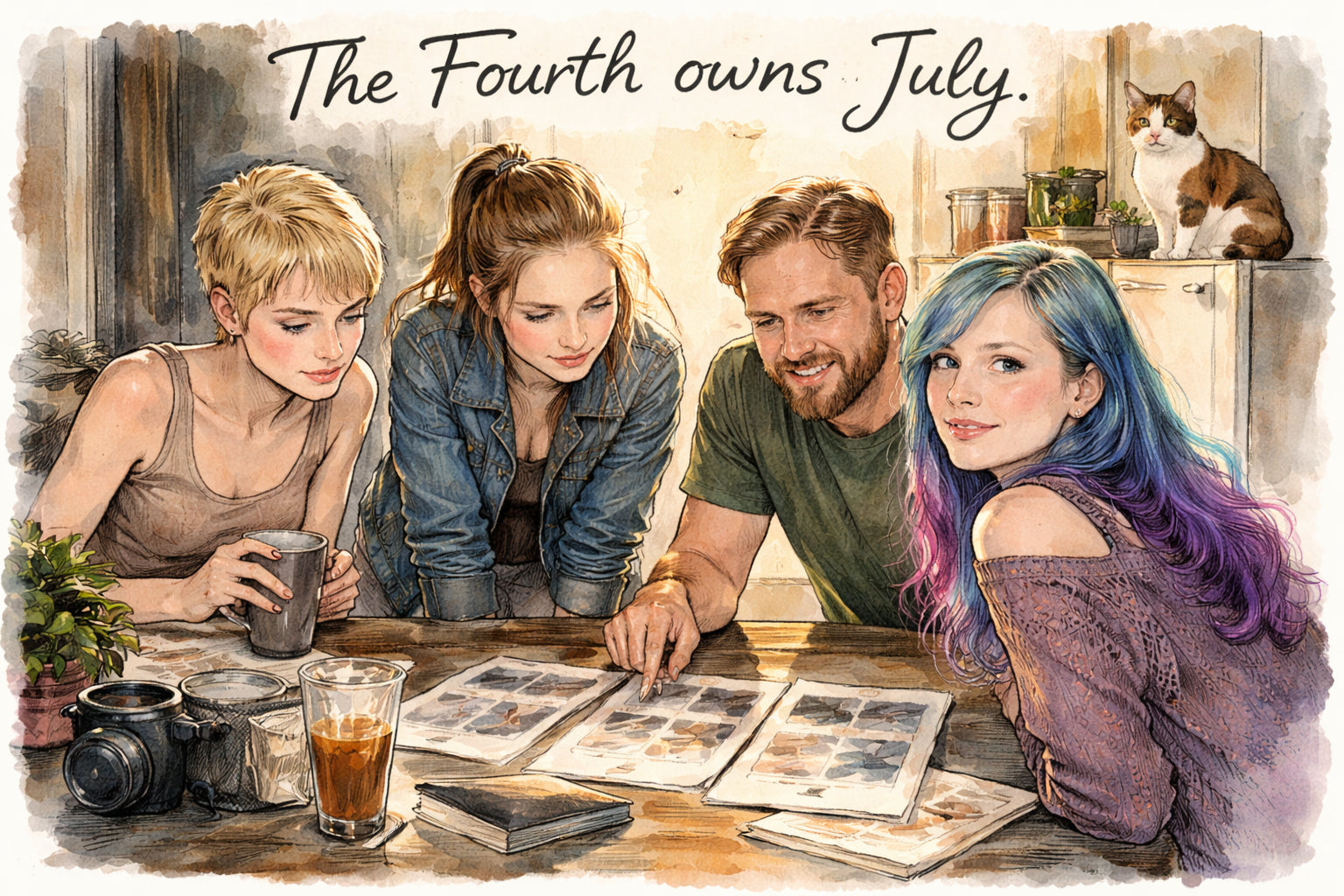 Of Fourth of July content, peak summer freedom content, and Olympic athlete content — which one owns July completely?