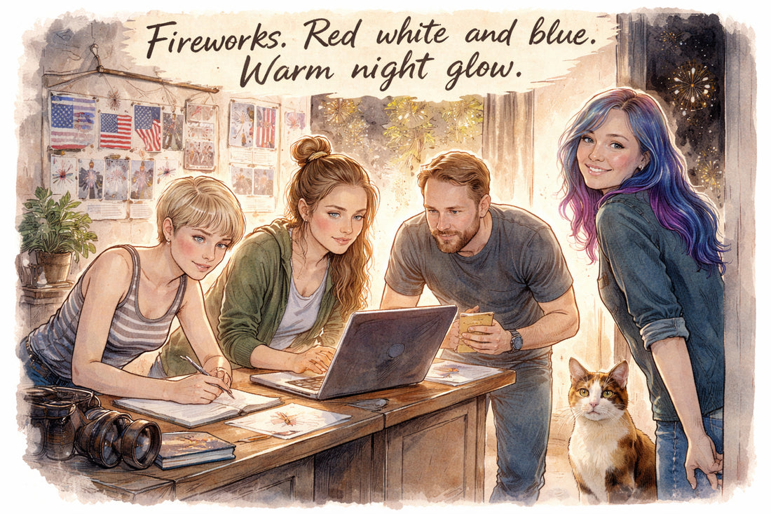 So what does Fourth of July actually look like on a feed — what are the three things you see in every single post?
