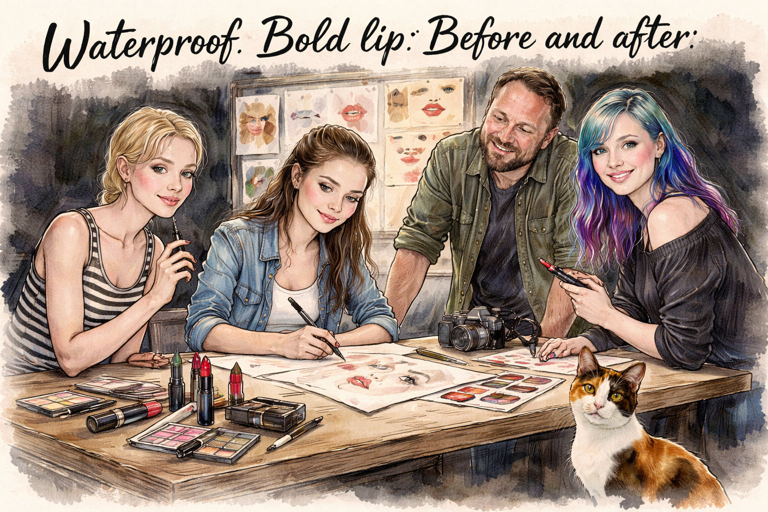 What does the face look like in a Colors of Freedom photoshoot?