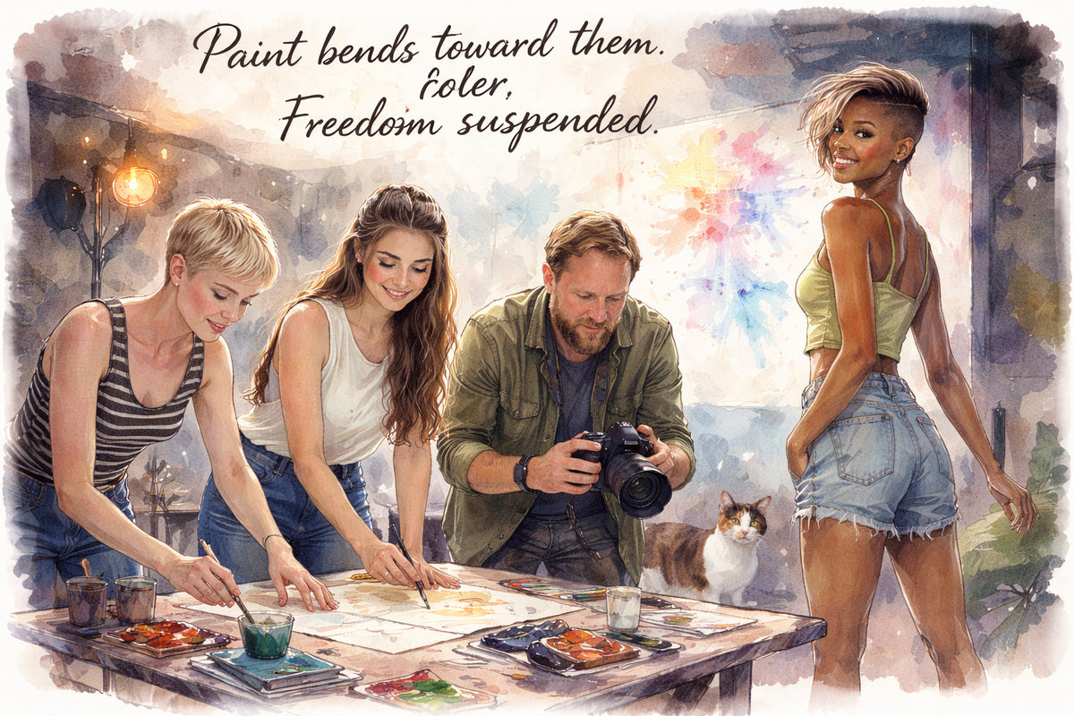 This is it — how does Magic actually break through in a Colors of Freedom photoshoot?