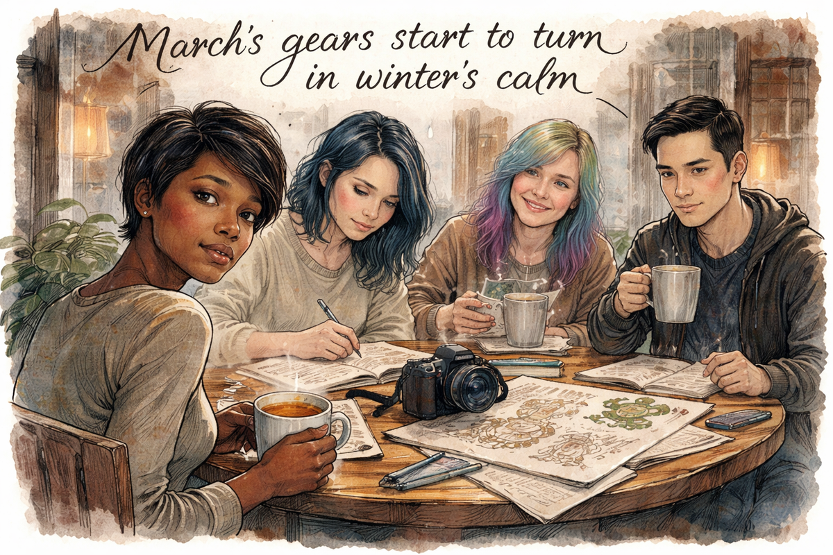March's gears start to turn in winter's calm