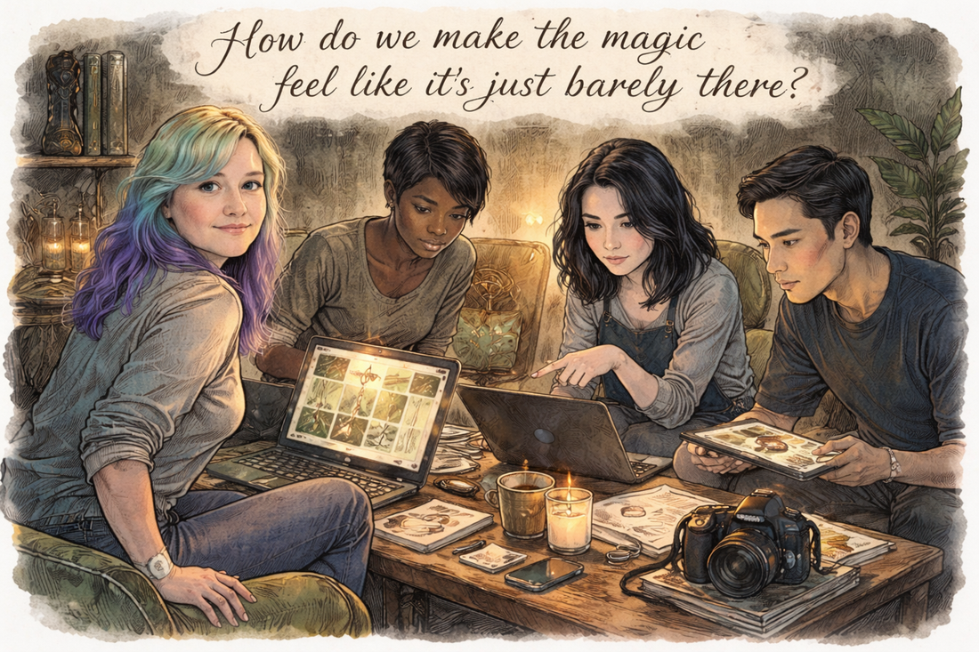How do we make the magic feel like it's just barely there?