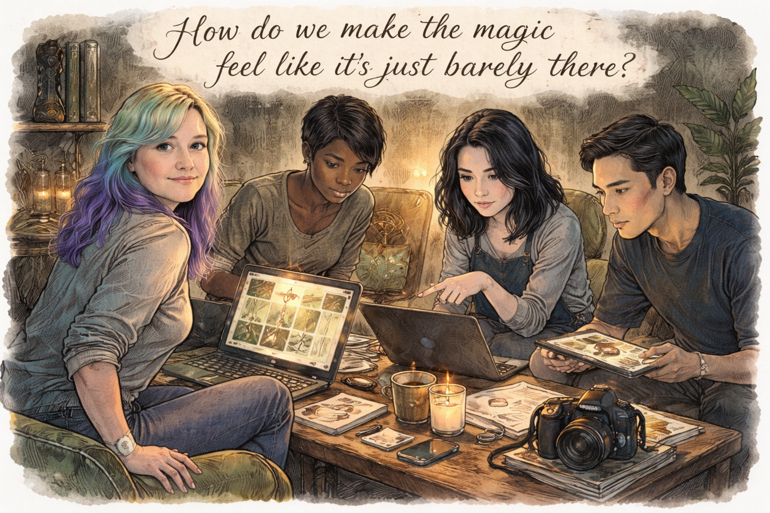 How do we make the magic feel like it's just barely there?