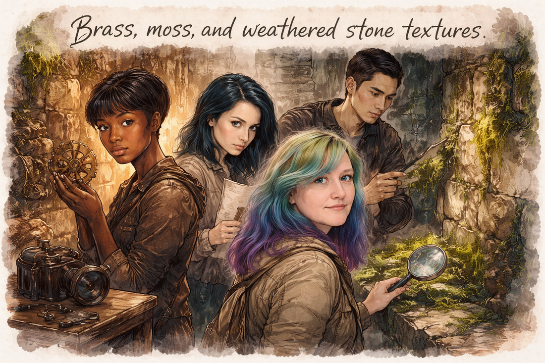 What are the top 3 environmental textures in the space?