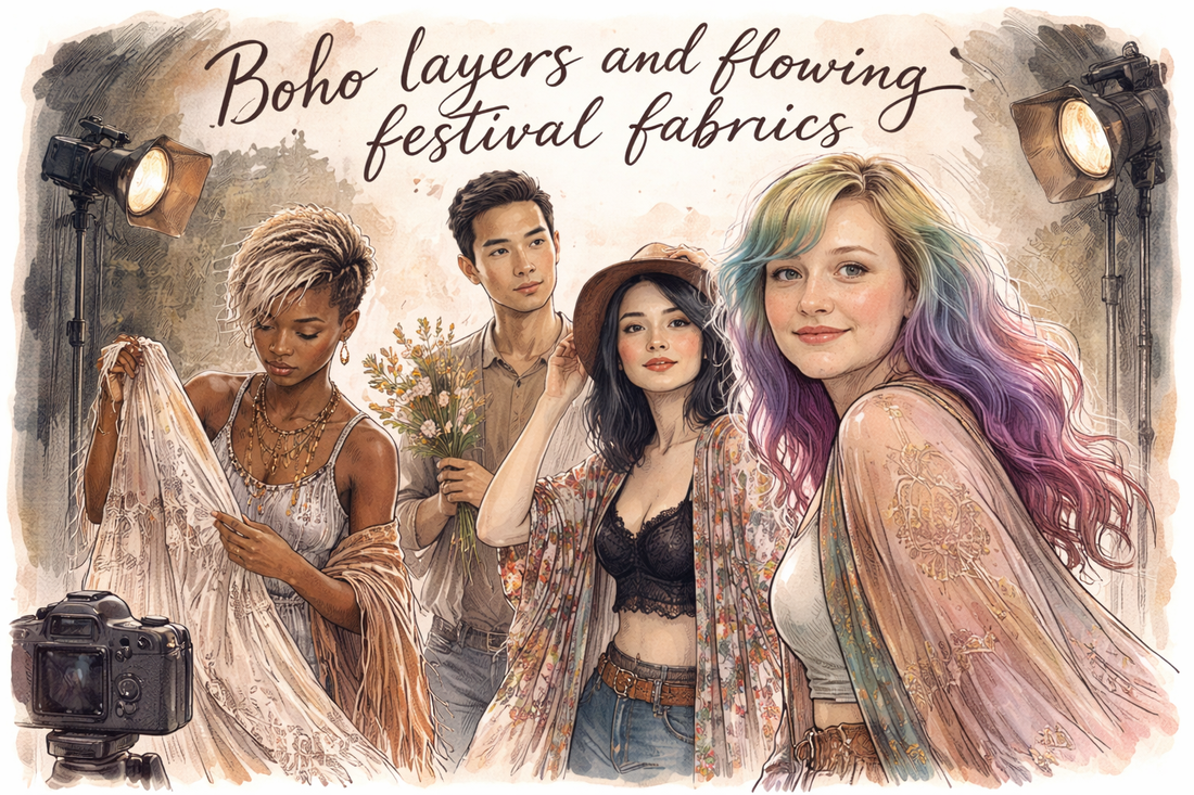 What are the top 3 primary body wardrobe elements for a Spring Festival photoshoot?