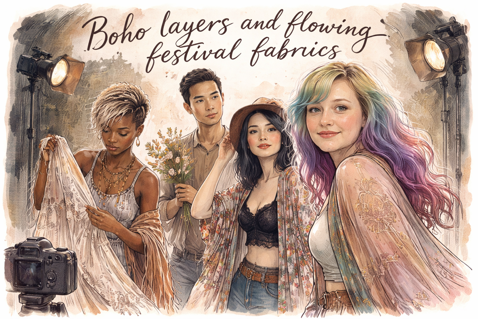 What are the top 3 primary body wardrobe elements for a Spring Festival photoshoot?