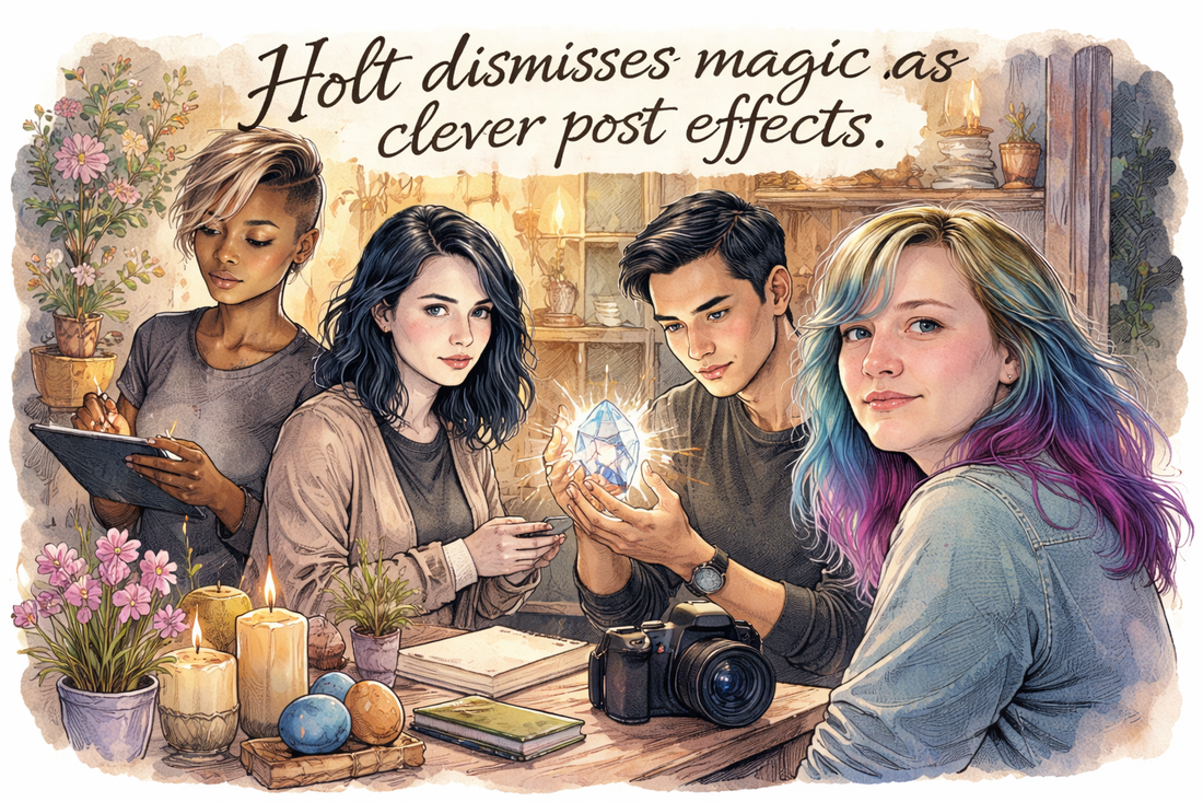 How might Holt explain the Magic showing up in the Easter social feeds?