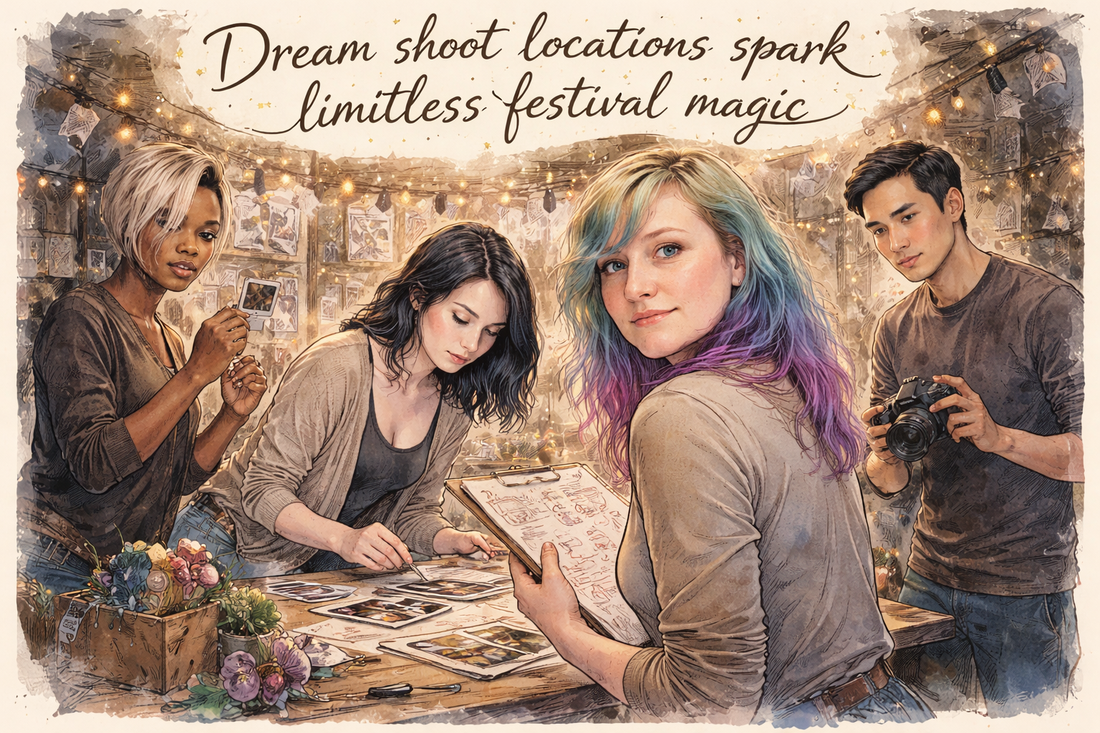 If money were no object, what are the top 3 dream shoot locations for a Spring Festival photoshoot?