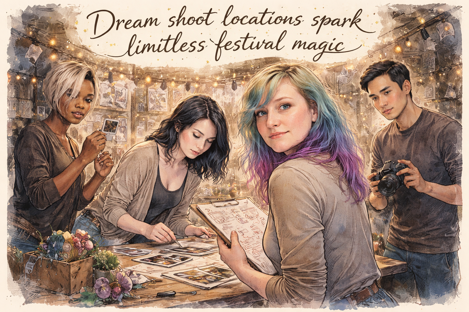 If money were no object, what are the top 3 dream shoot locations for a Spring Festival photoshoot?