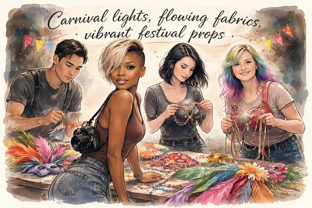 What are the top 3 visual set and prop must-haves for a Spring Festival photoshoot?