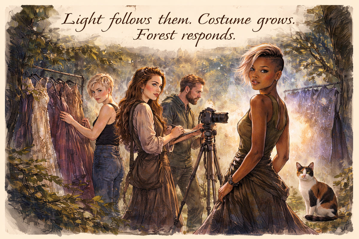 This is it — how does Magic actually break through in an Enchanted Forest photoshoot?