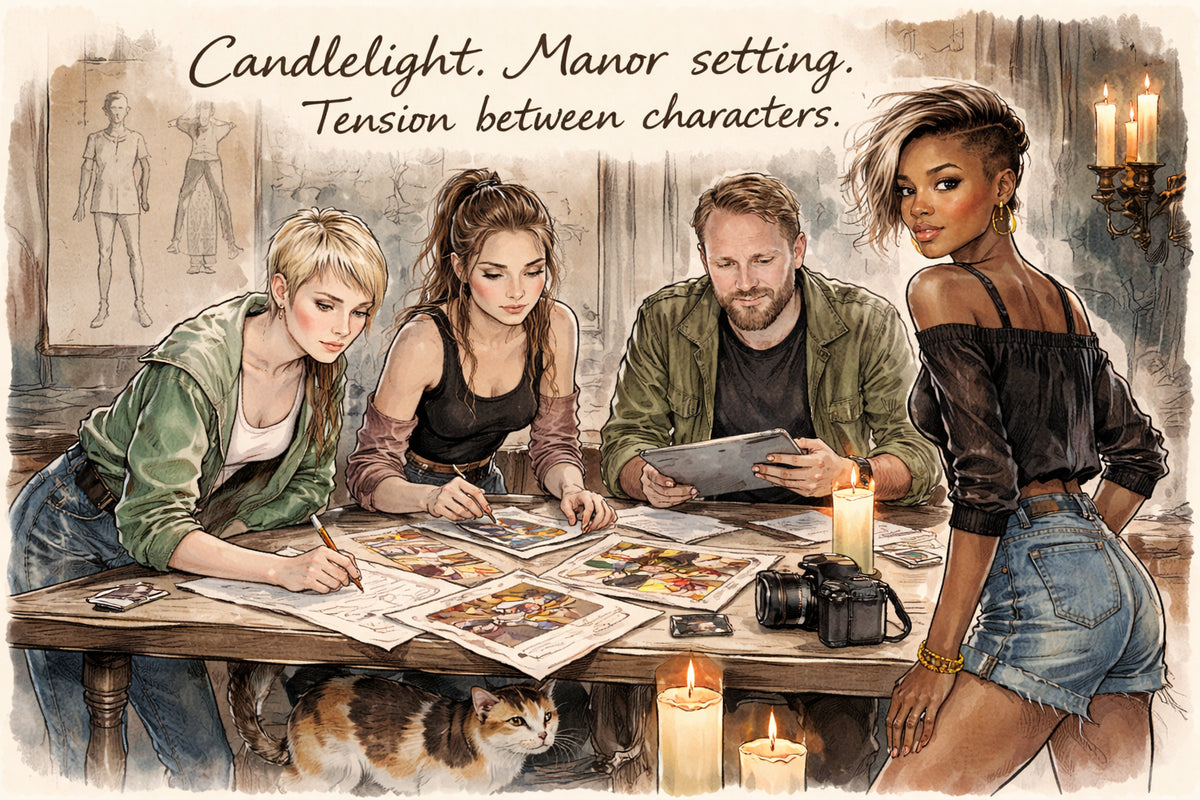 Beyond the obvious — what else has to be in every Murder Mystery and Magic shot?