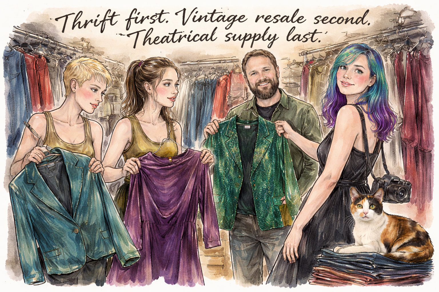 Where does your guild actually go to find the wardrobe for Murder Mystery and Magic?