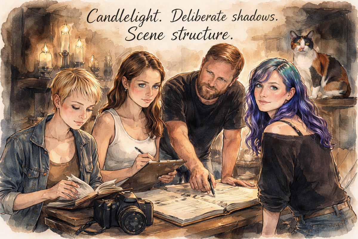 What does the atmosphere of a Murder Mystery and Magic shoot actually feel like when you are standing in it?