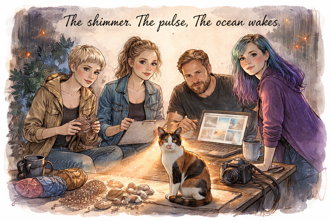 How might Magic escalate and break through the characters in a Sun-Kissed Shores photoshoot?