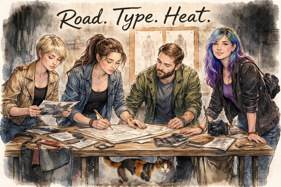 Okay so beyond the obvious — what else has to be in every Motorcycles and Tattoos shot?